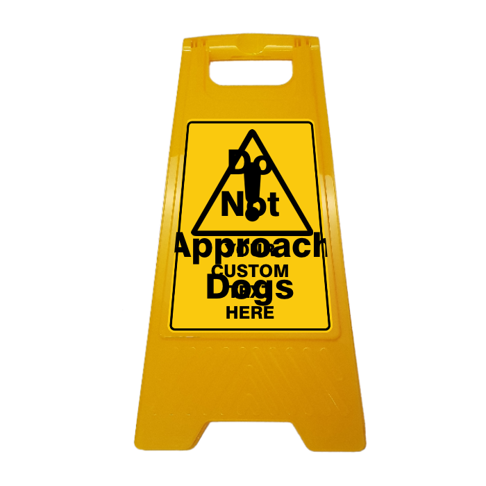 New CUSTOM Your Text Here A-Frame Floor Stand