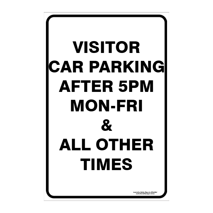 CUSTOM PARKING SIGN