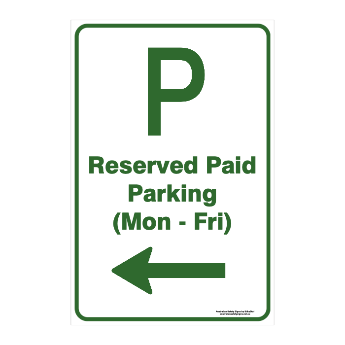 CUSTOM PARKING SIGN