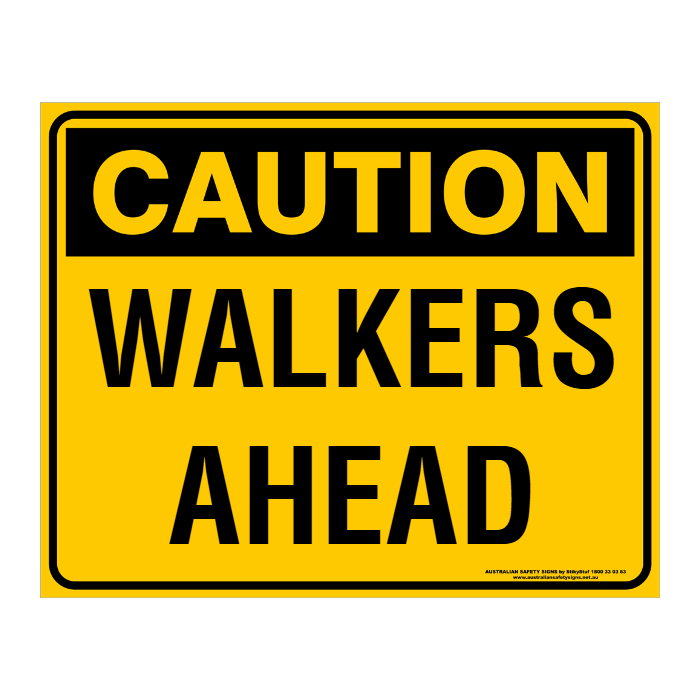 CAUTION - CUSTOM TEXT SIGN - Double Sided 500 x 400mm