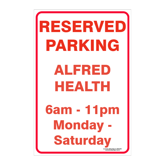 CUSTOM PARKING SIGN