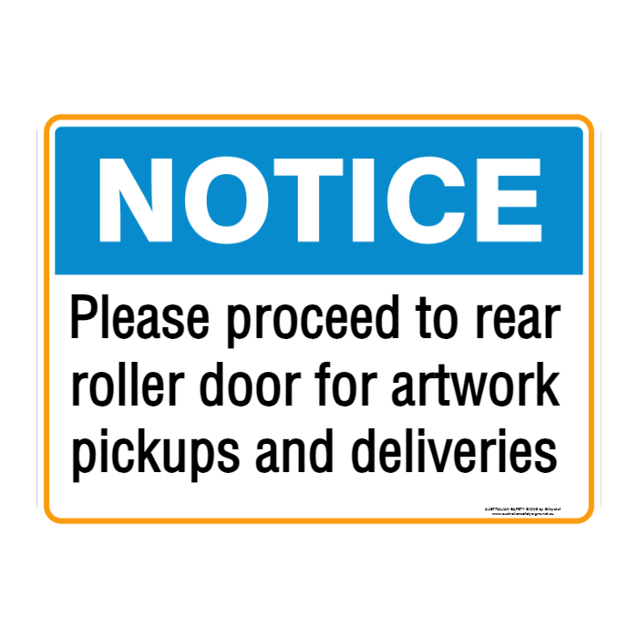 NOTICE CUSTOM TEXT SIGN
