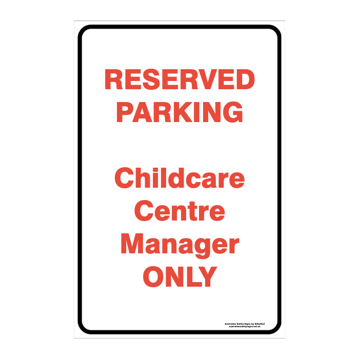 CUSTOM PARKING SIGN
