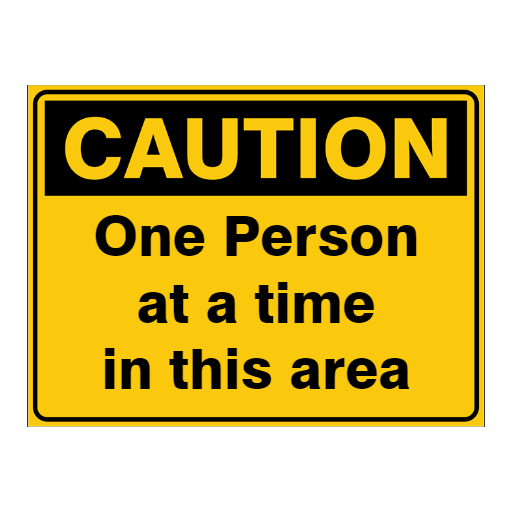 Custom Text Caution Sign