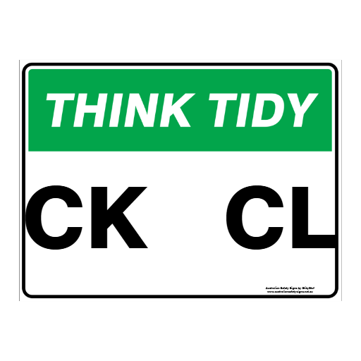 Custom Text Housekeeping Sign