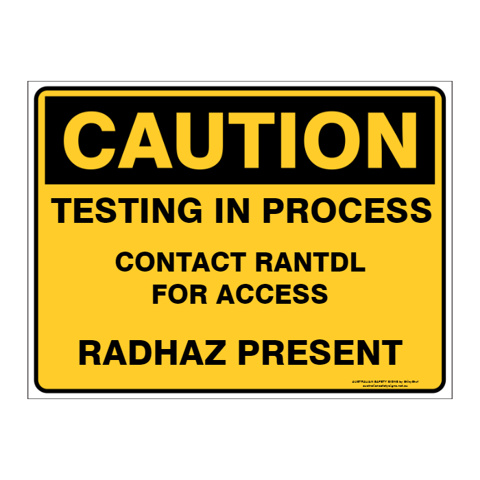 Custom Text Caution Sign
