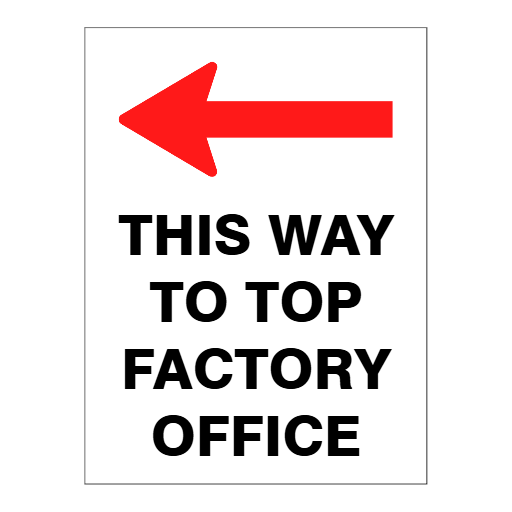 Custom Text Sign Portrait