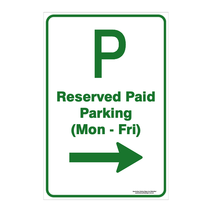 CUSTOM PARKING SIGN