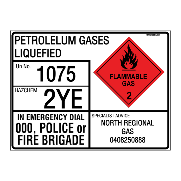 CUSTOM - EMERGENCY INFORMATION PANEL - FOR TRANSPORT