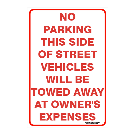 CUSTOM PARKING SIGN