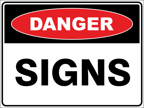 Danger Safety Signs Collection Image