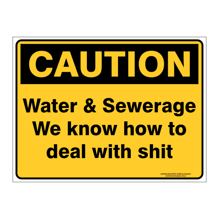 Custom Text Caution Sign