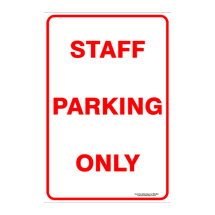 CUSTOM PARKING SIGN