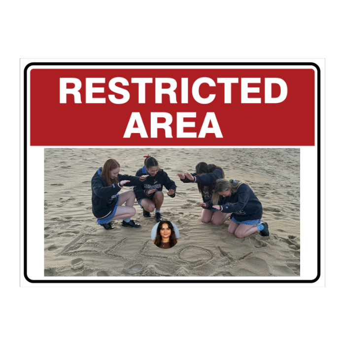 Custom Text Restricted Area Sign