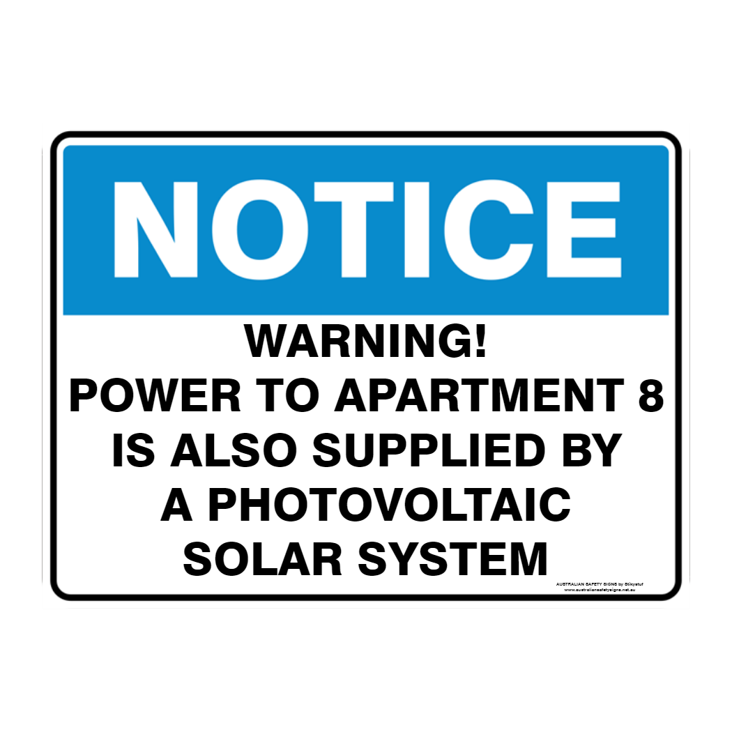 NOTICE CUSTOM TEXT SIGN