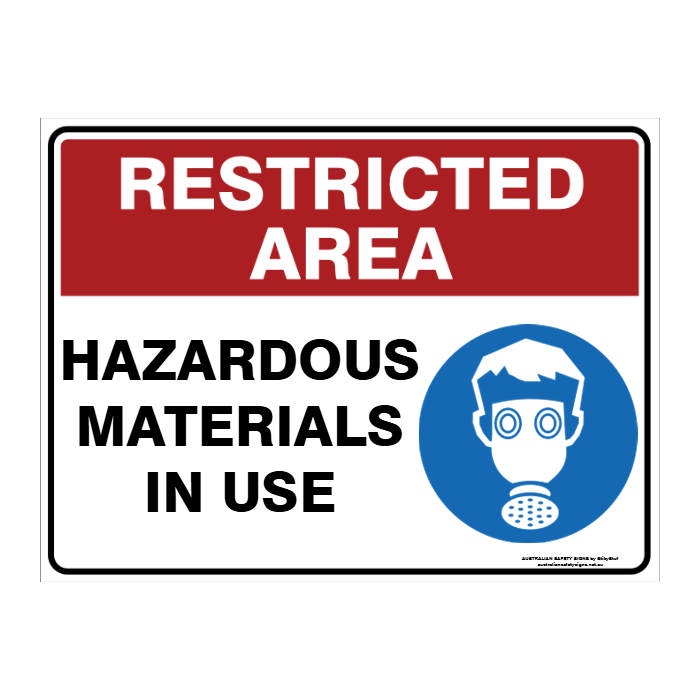 Custom Text Restricted Area Sign
