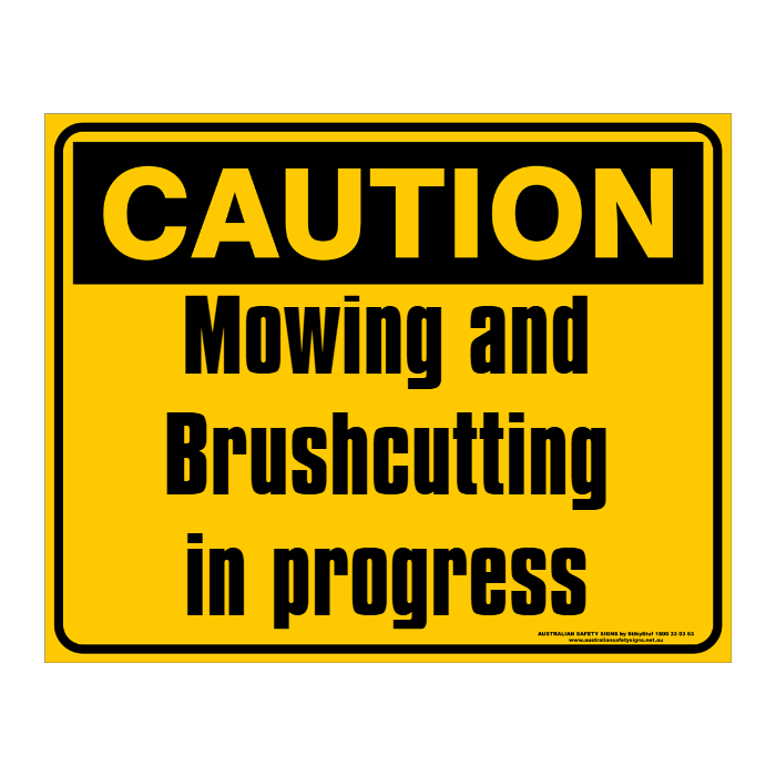 CAUTION - CUSTOM TEXT SIGN - Double Sided 500 x 400mm