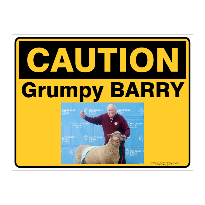 Custom Text Caution Sign