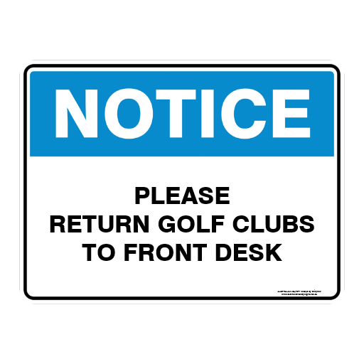 NOTICE CUSTOM TEXT SIGN