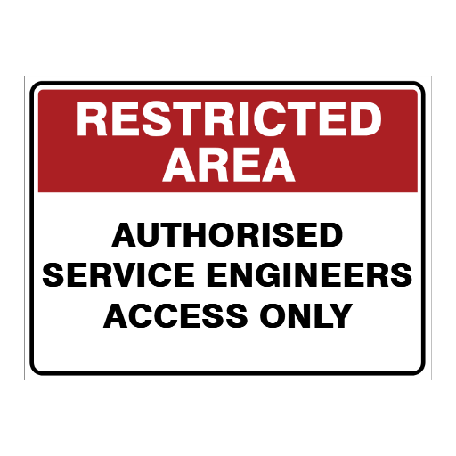 Custom Text Restricted Area Sign