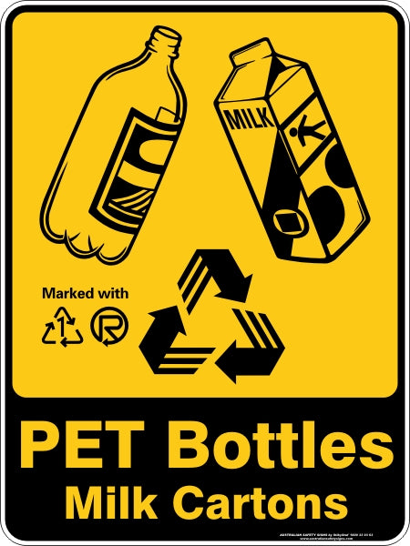 PET BOTTLES MILK CARTONS