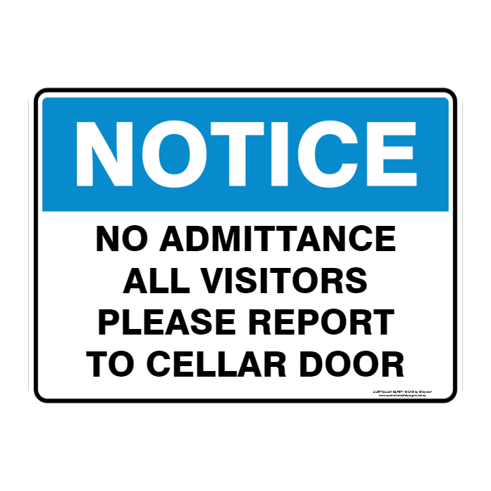 NOTICE CUSTOM TEXT SIGN