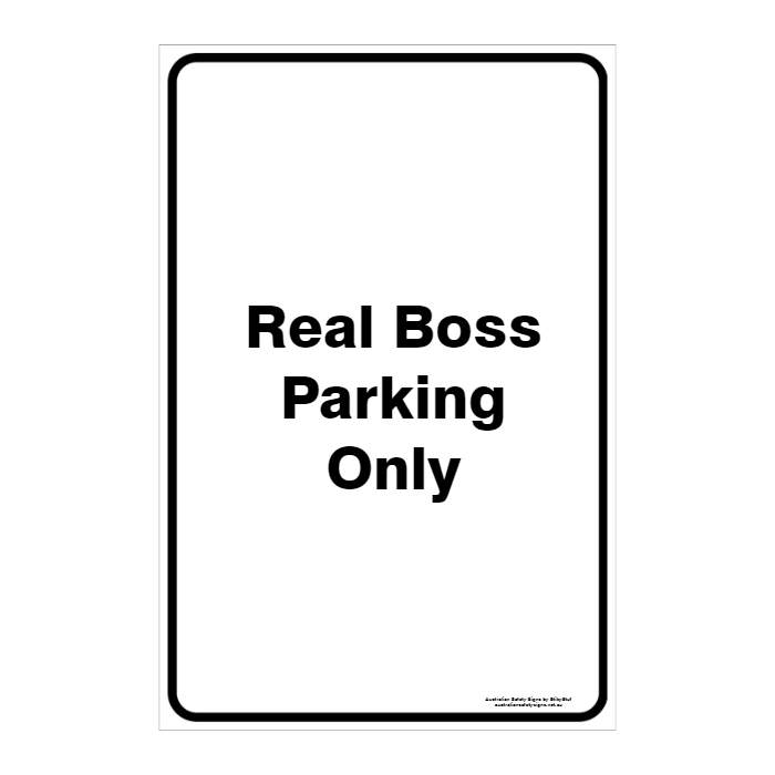 CUSTOM PARKING SIGN