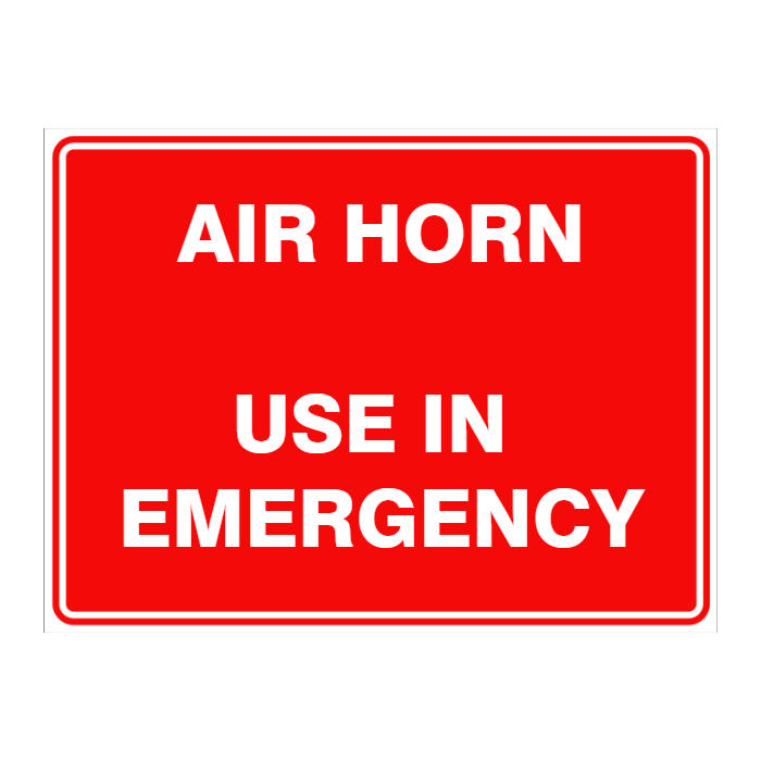 Custom Text Emergency Sign