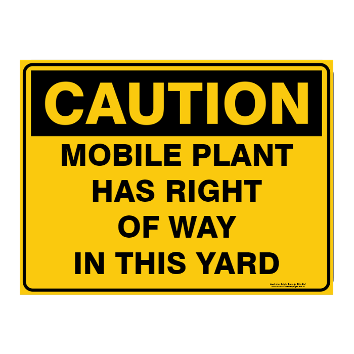 Custom Text Caution Sign