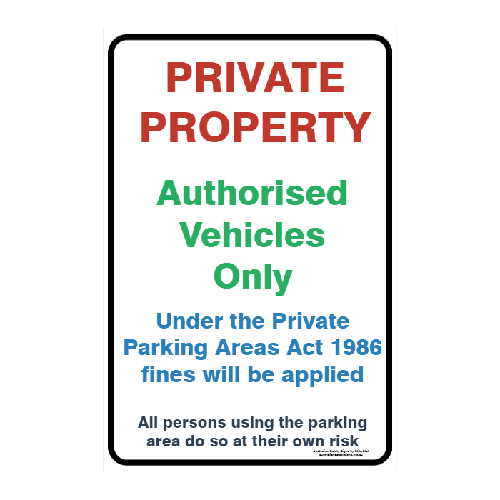 CUSTOM PARKING SIGN