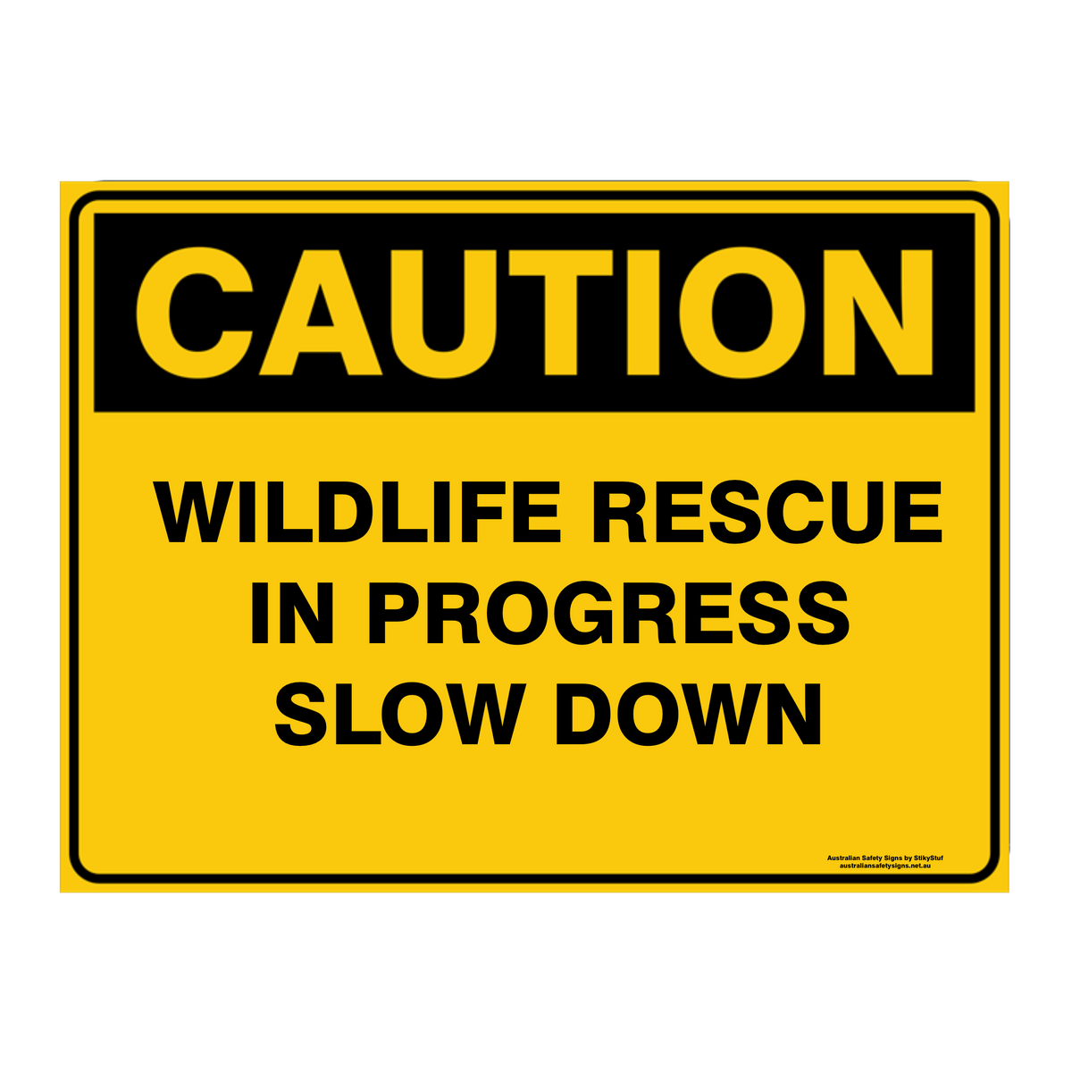 Custom Text Caution Sign