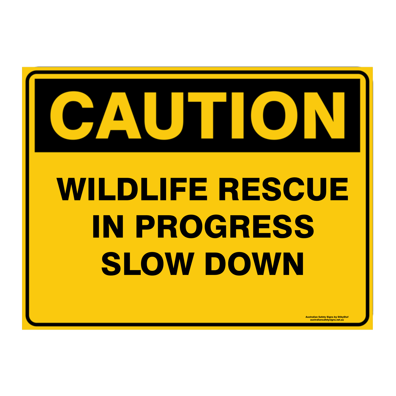 Custom Text Caution Sign