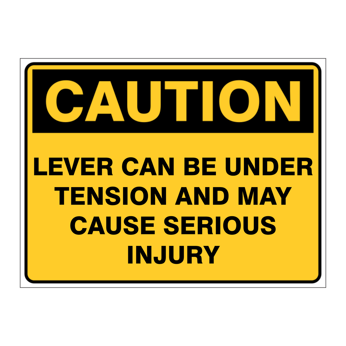 Custom Text Caution Sign