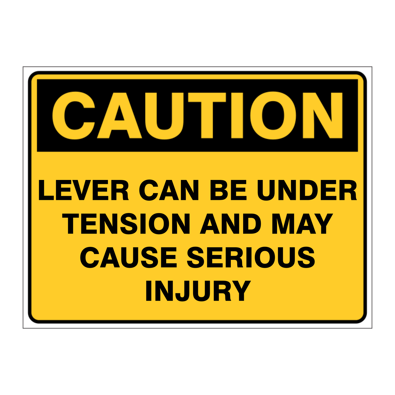 Custom Text Caution Sign