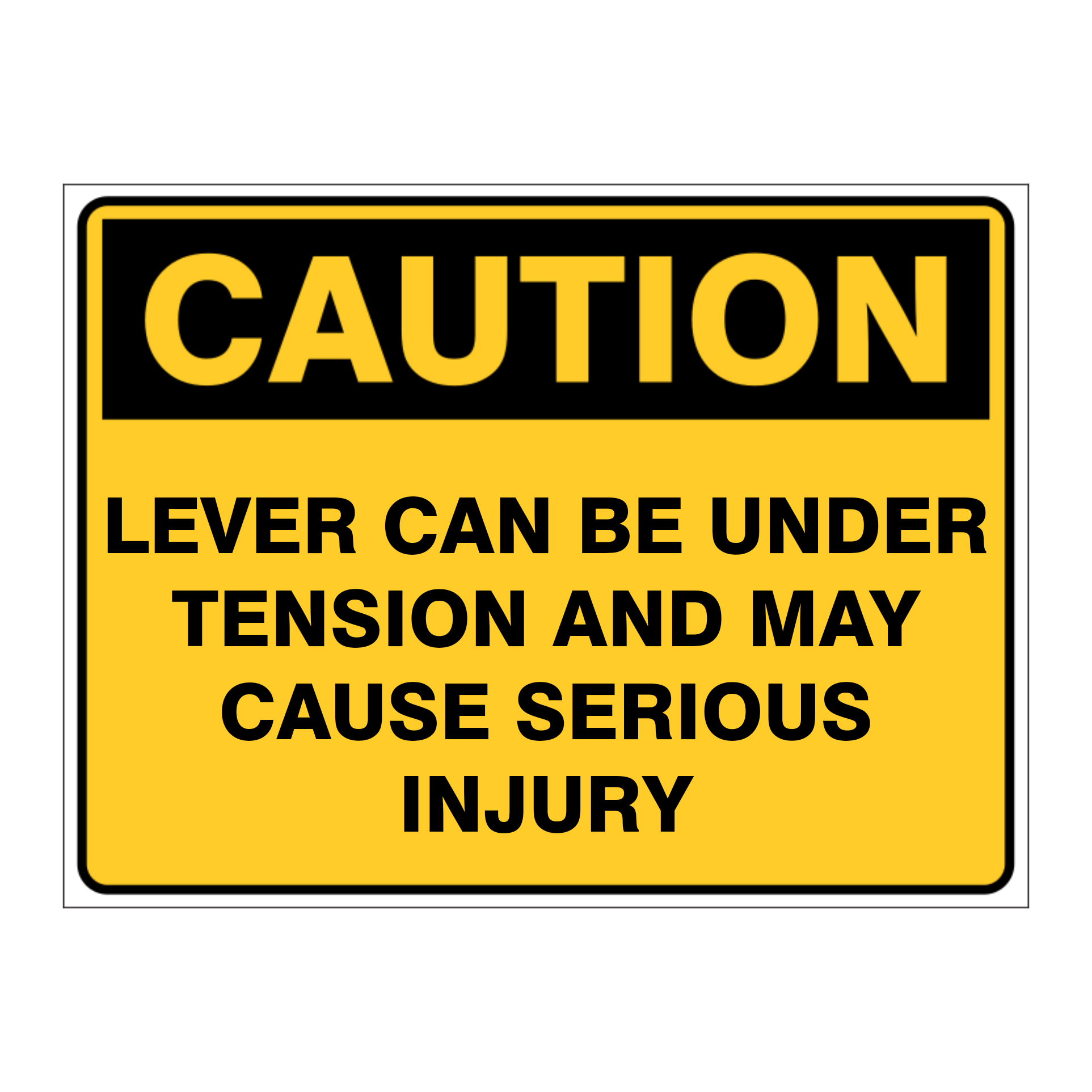 Custom Text Caution Sign