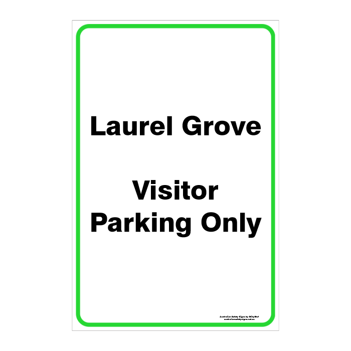 CUSTOM PARKING SIGN