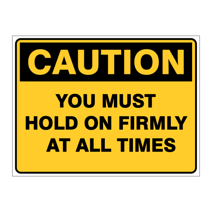 Custom Text Caution Sign