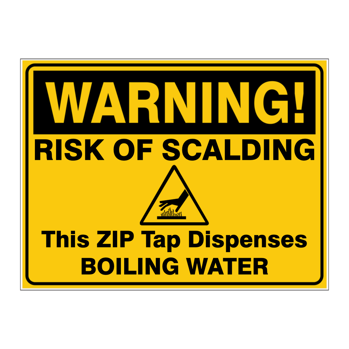 Custom Text Caution Sign
