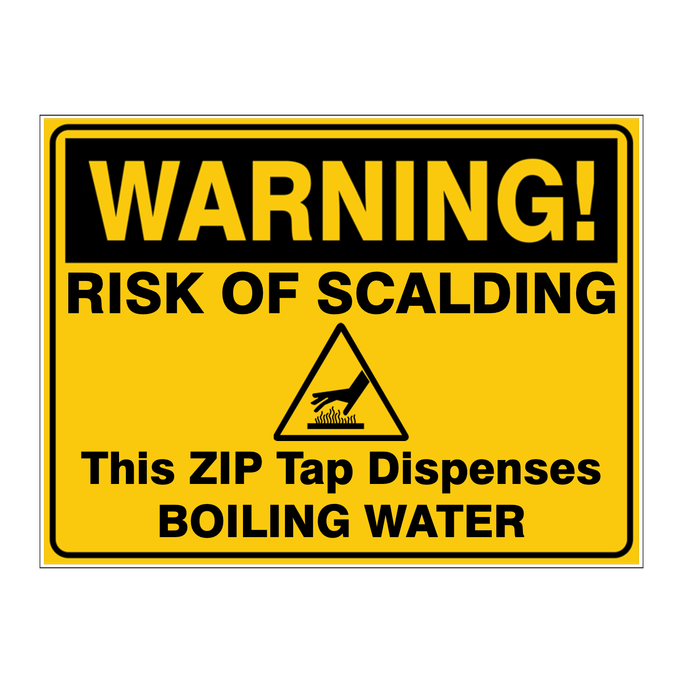 Custom Text Caution Sign