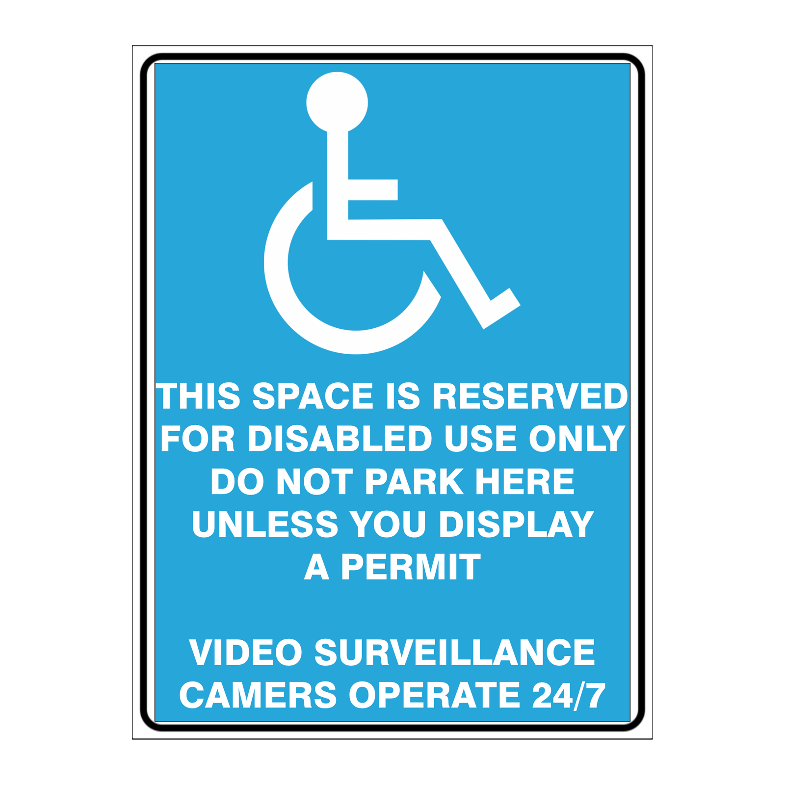 Custom Text Sign Portrait
