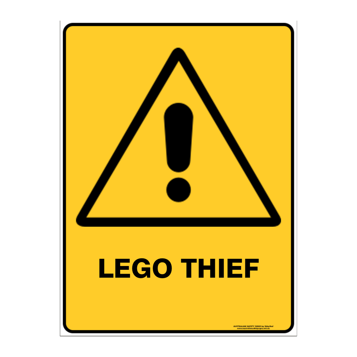 Warning Custom Text Sign