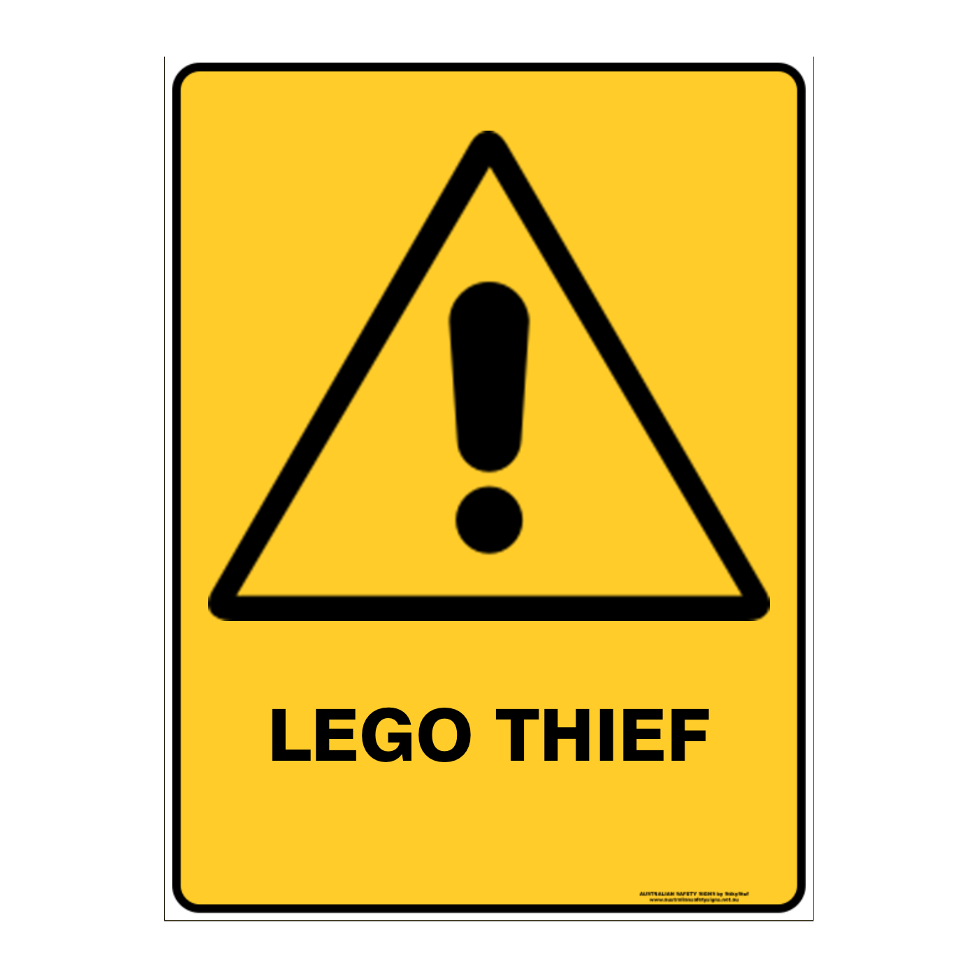 Warning Custom Text Sign