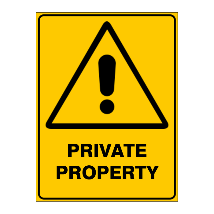 Warning Custom Text Sign