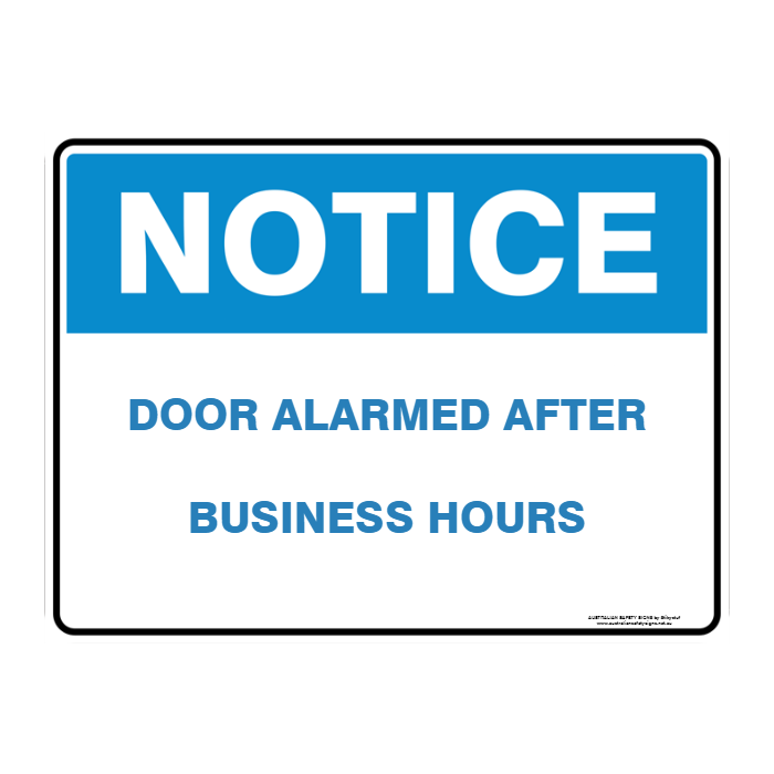 NOTICE CUSTOM TEXT SIGN