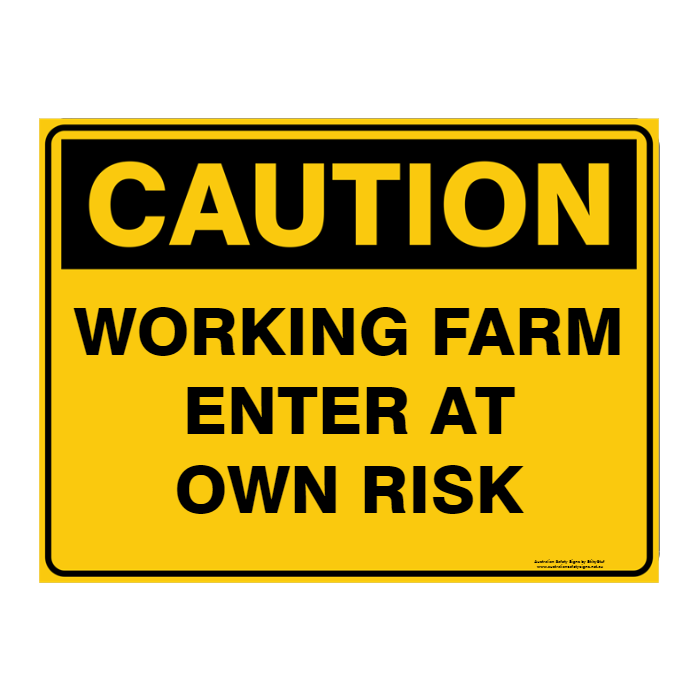 Custom Text Caution Sign