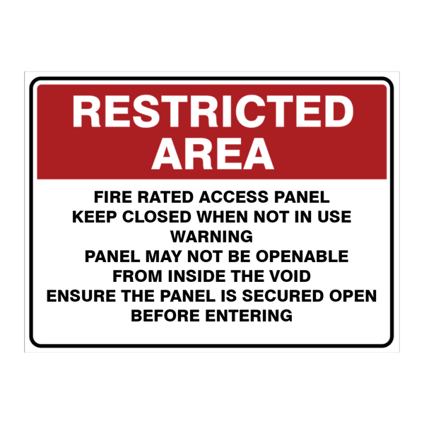 Custom Text Restricted Area Sign - Australian Safety Signs