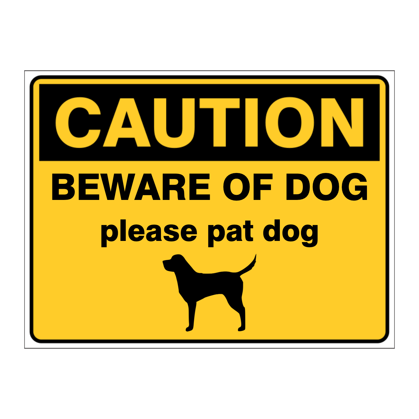 Custom Text Caution Sign