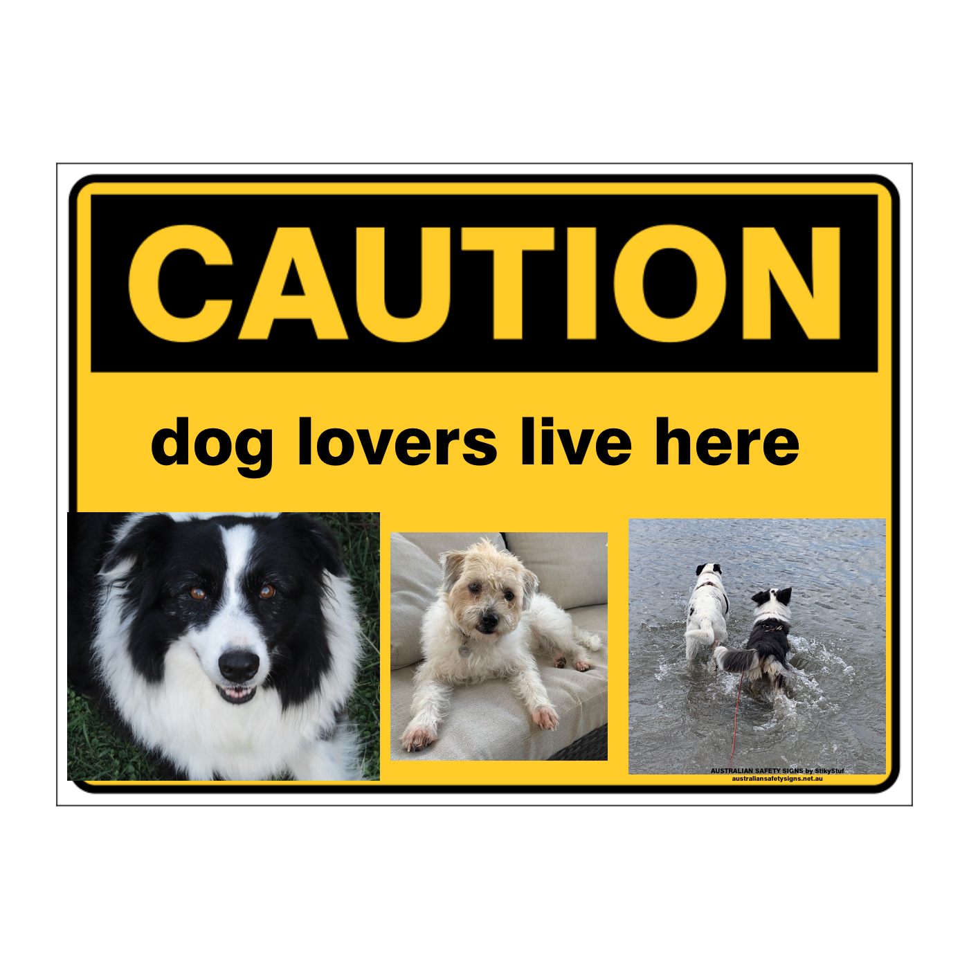 Custom Text Caution Sign
