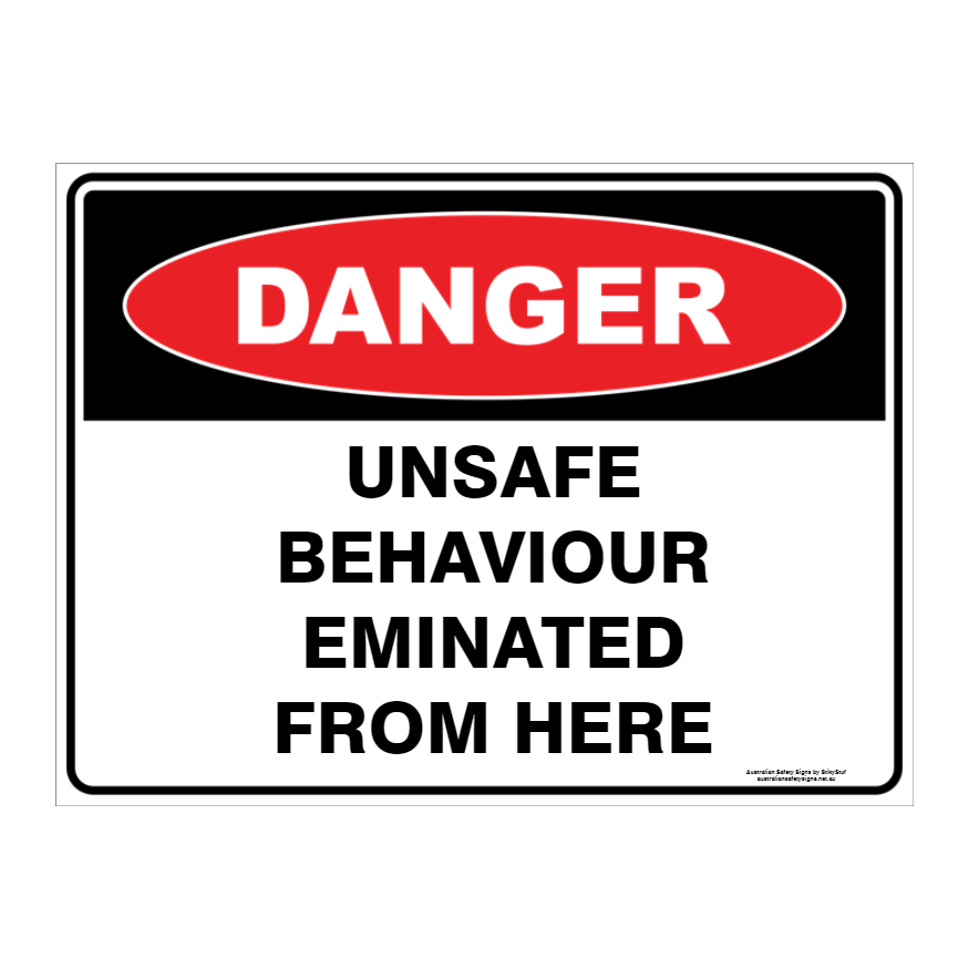 Danger Custom Text Sign - Australian Safety Signs