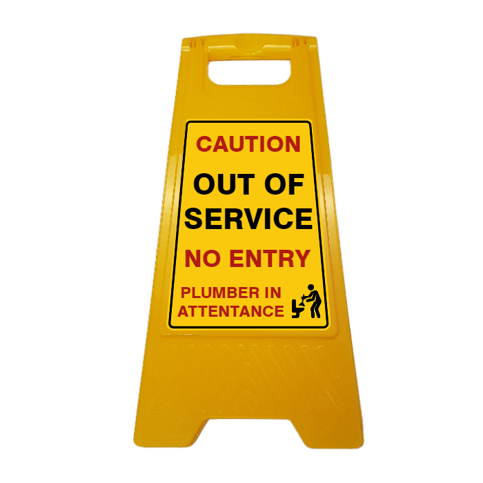 New CUSTOM Your Text Here A-Frame Floor Stand